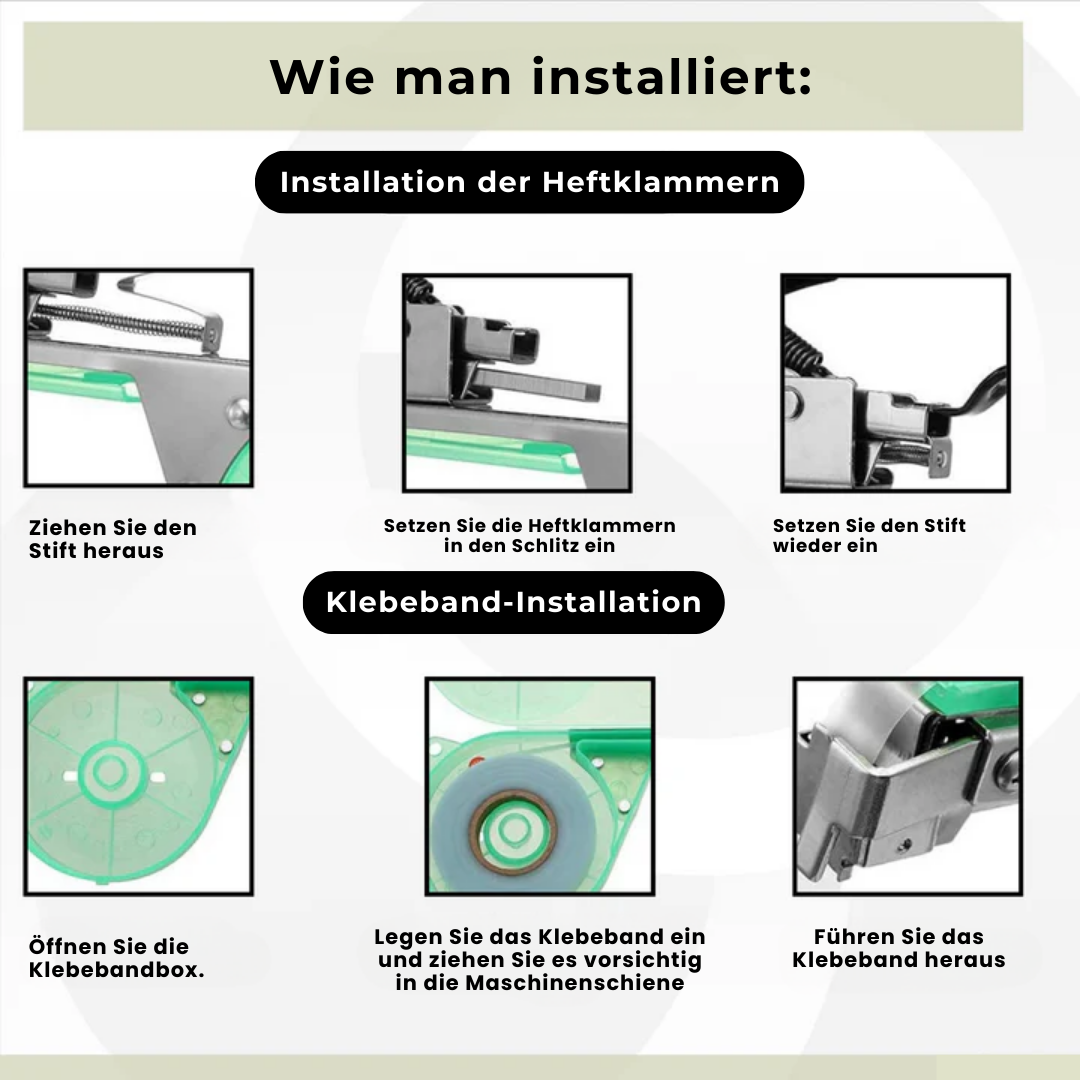 50% RABATT ENDET HEUTE | TieUp Pflanzenbindemaschine | inkl. 10 Rollen Klebeband