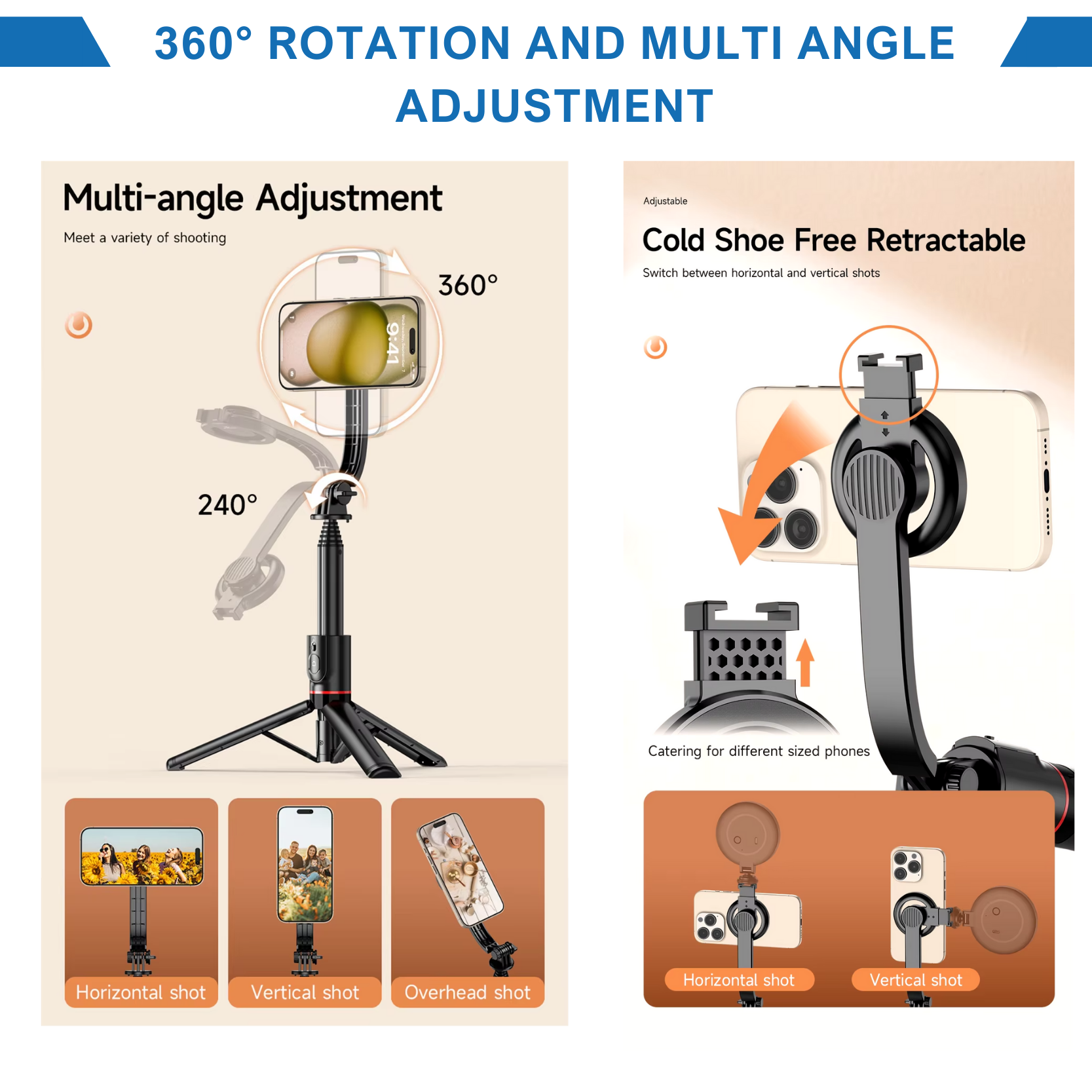 Zadira Snap360 – Magnetisches Selfie-Stativ