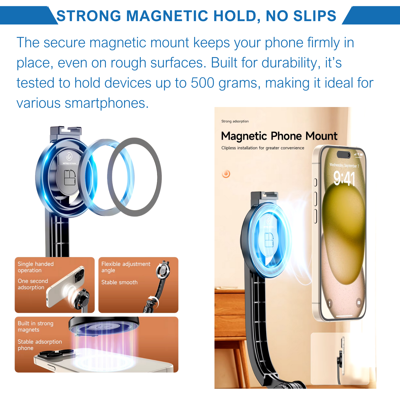 Zadira Snap360 – Magnetisches Selfie-Stativ