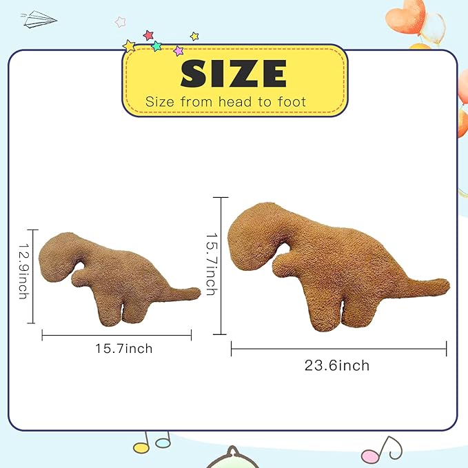 Snugget Dino | Dino nugget plyschleksak