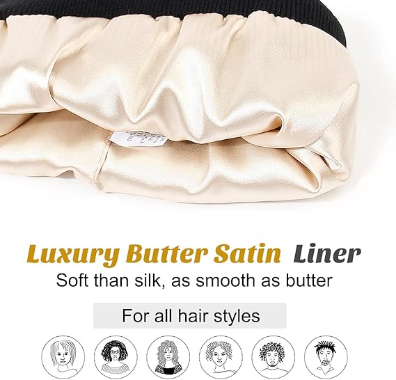 NoireSilk | Seidenhut mit Futter
