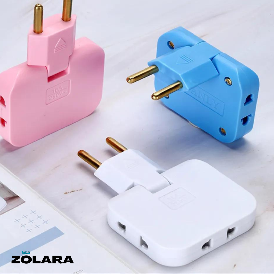 SwivelPlug | Drehbarer EU-Steckeradapter | Mehrfachsteckdose Eco (EU)