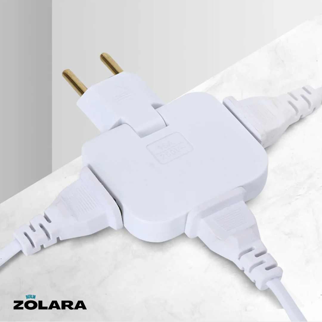 SwivelPlug | Drehbarer EU-Steckeradapter | Mehrfachsteckdose Eco (EU)