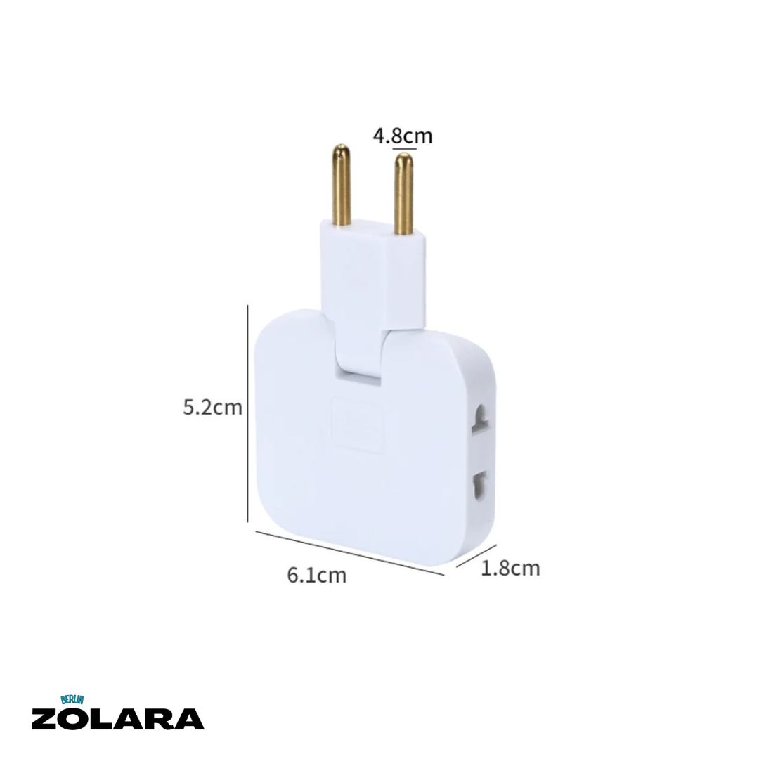 SwivelPlug | Drehbarer EU-Steckeradapter | Mehrfachsteckdose Eco (EU)