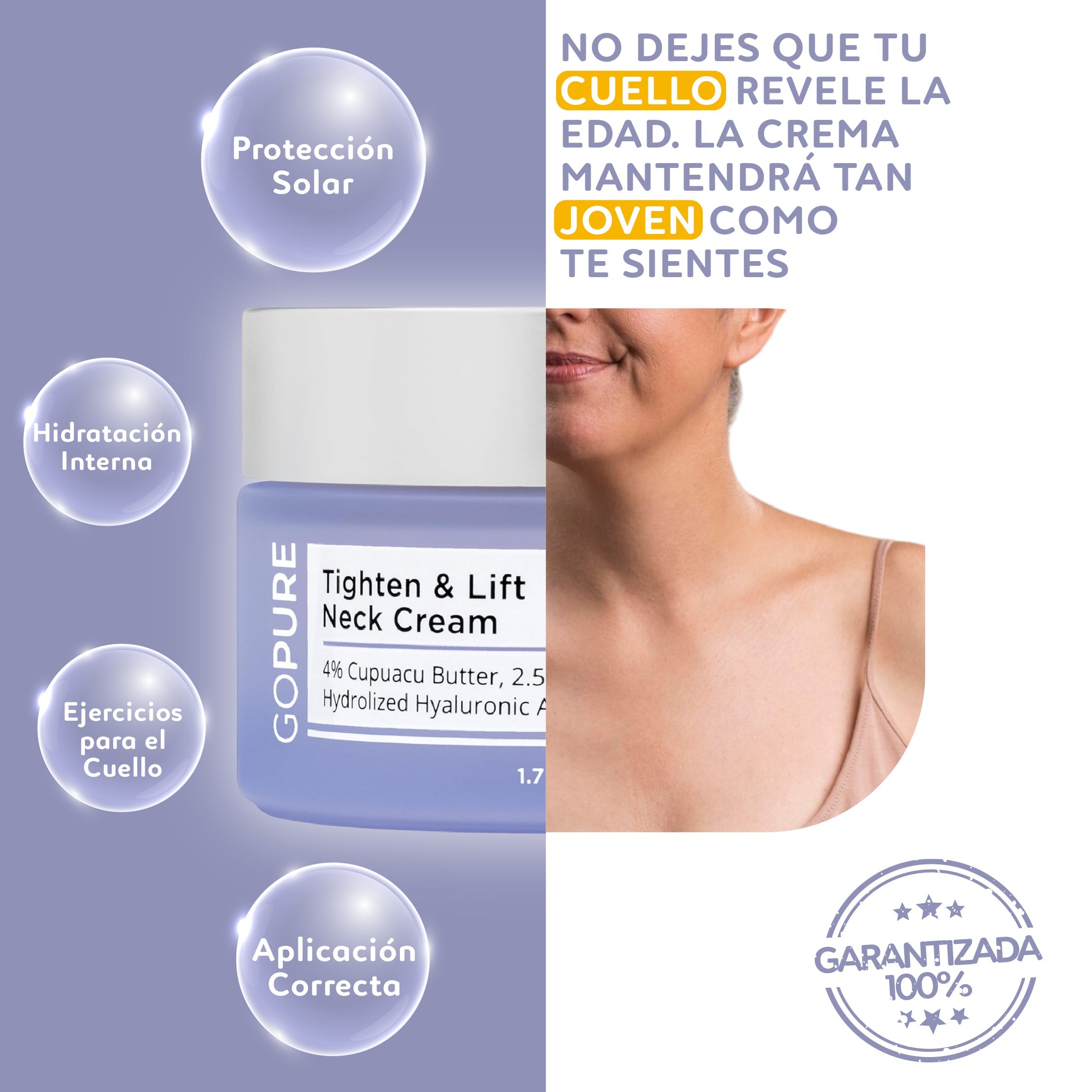 Strivara | Tighten & Lift Neck Cream für ein jugendliches Strahlen